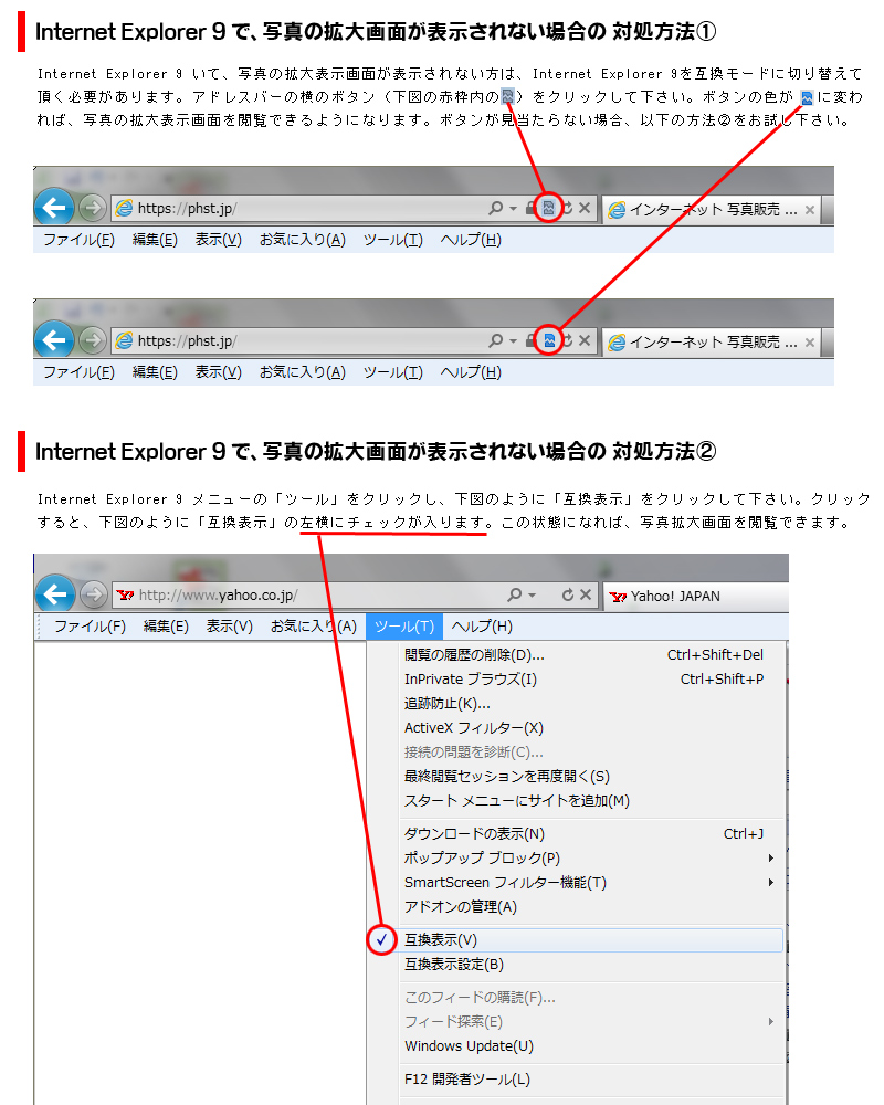 Internet Explorerでホームページの画像が表示されない 121ware 